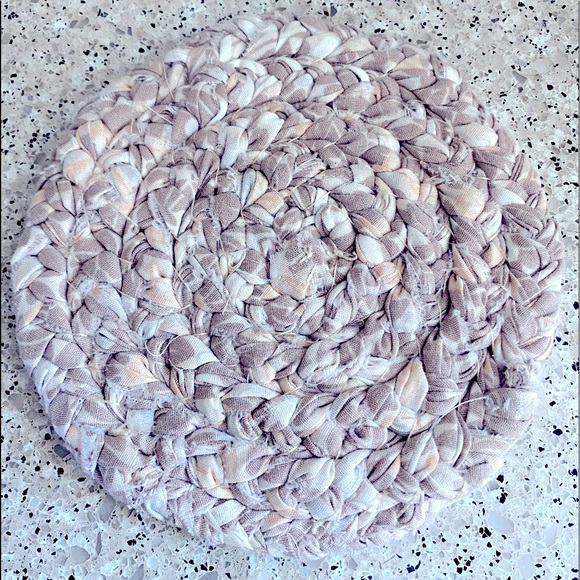 Vintage “Primitive” Braided Round Trivets Set of 3 - Picture 12 of 15